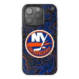 Keyscaper - NHL - New York Islanders Paisley Bling iPhone Case - 14 - Black