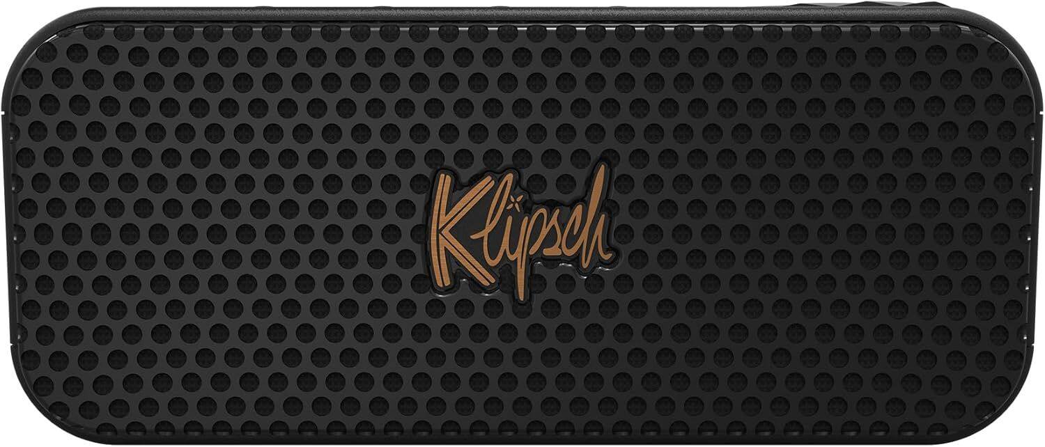 Angle. Klipsch - Klipsch KLIPSCH-NASHVILLE Portable Bluetooth Speaker with Broadcast Mode and a 2 Year Amber Protection Plan (2023) - Black.