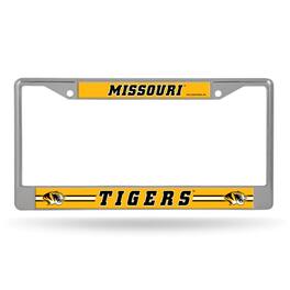 Rico Industries - Missouri MIZZOU Tigers Chrome Metal License Plate Frame - Multi