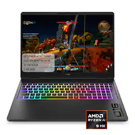 HyperX - OMEN MAX 16" 240Hz 2.5K OLED Gaming Laptop - AMD Ryzen AI 9 HX 475 (2026) - 32GB RAM - NVIDIA GeForce RTX 5080 - 1TB SSD - Shadow Black
