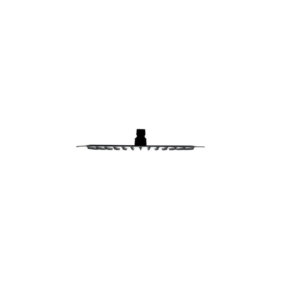Alt View 1. Alfi - Matte Black Stainless Steel 12" Square Ultra-Thin Rain Shower Head - Black.
