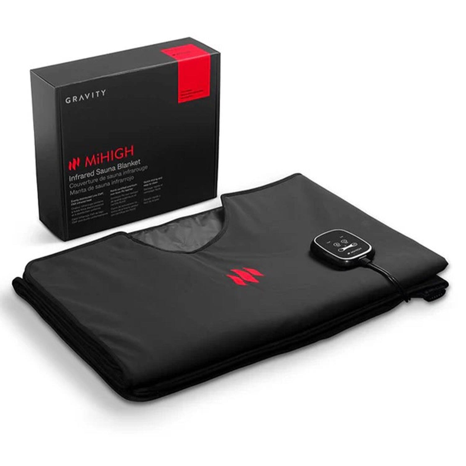 GRAVITY  
MiHIGH  
Infrared Sauna Blanket  
Couverture de sauna infrarouge  
Manta de sauna infrarrojo