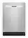 Front. Whirlpool - Whirlpool - Quiet Dishwasher with Boost Cycle and Pocket Handle .- Fingerprint Resistant - Stainless Steel - Fingerprint Resistant Stainless Steel.