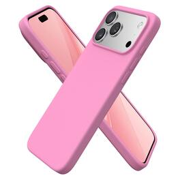 Ornarto - for iPhone 18 Pro Max Case 6.9", Liquid Silicone Soft Gel Rubber Shockproof Protective Case - Peach Pink
