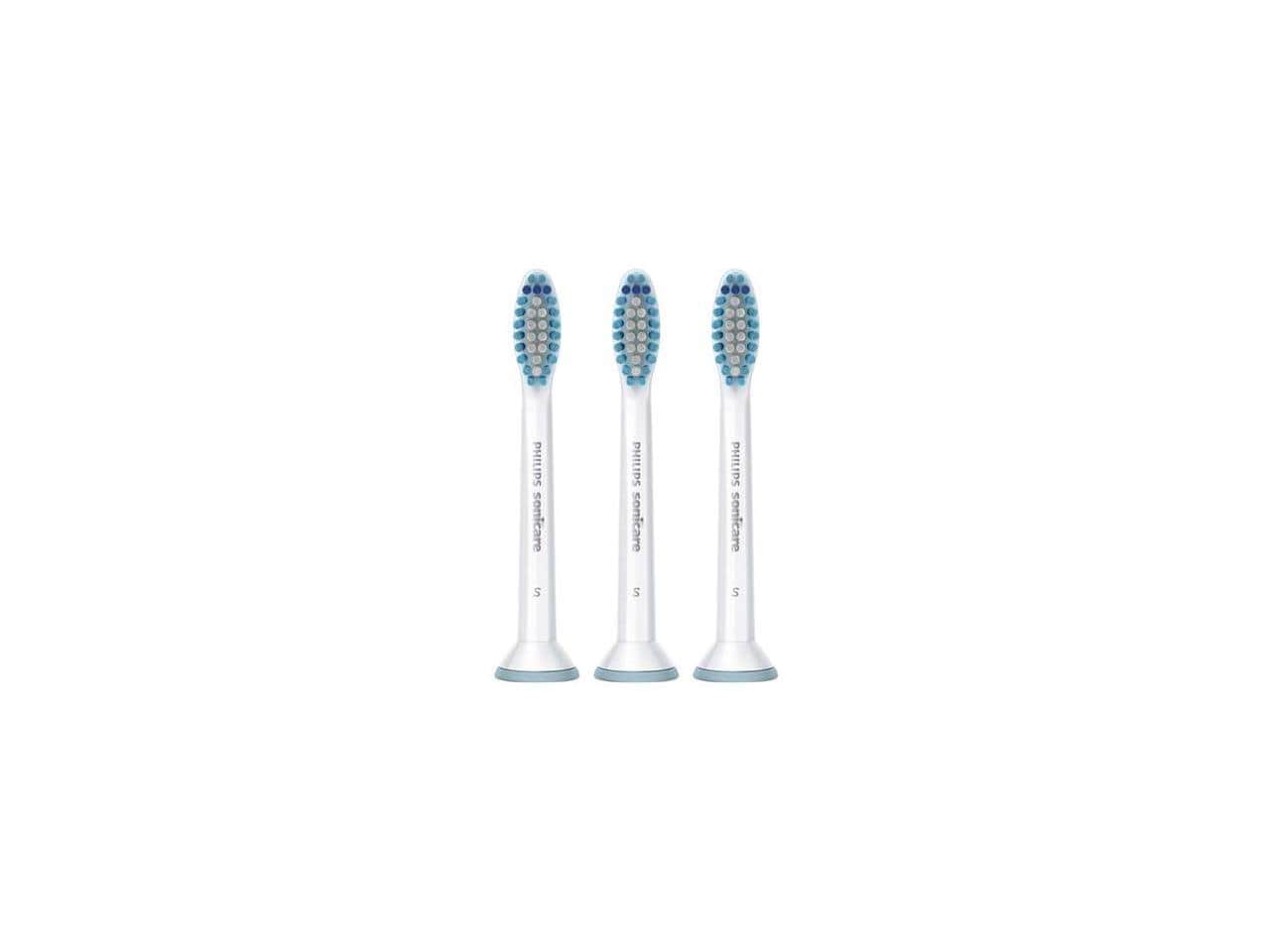 Philips Sonicare - Sensitive replacement toothbrush heads for sensitive teeth, HX6053/64 (3 Pack)