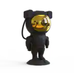 Front. Biogenik - Astronaut Outer Space Projector Light - Black.