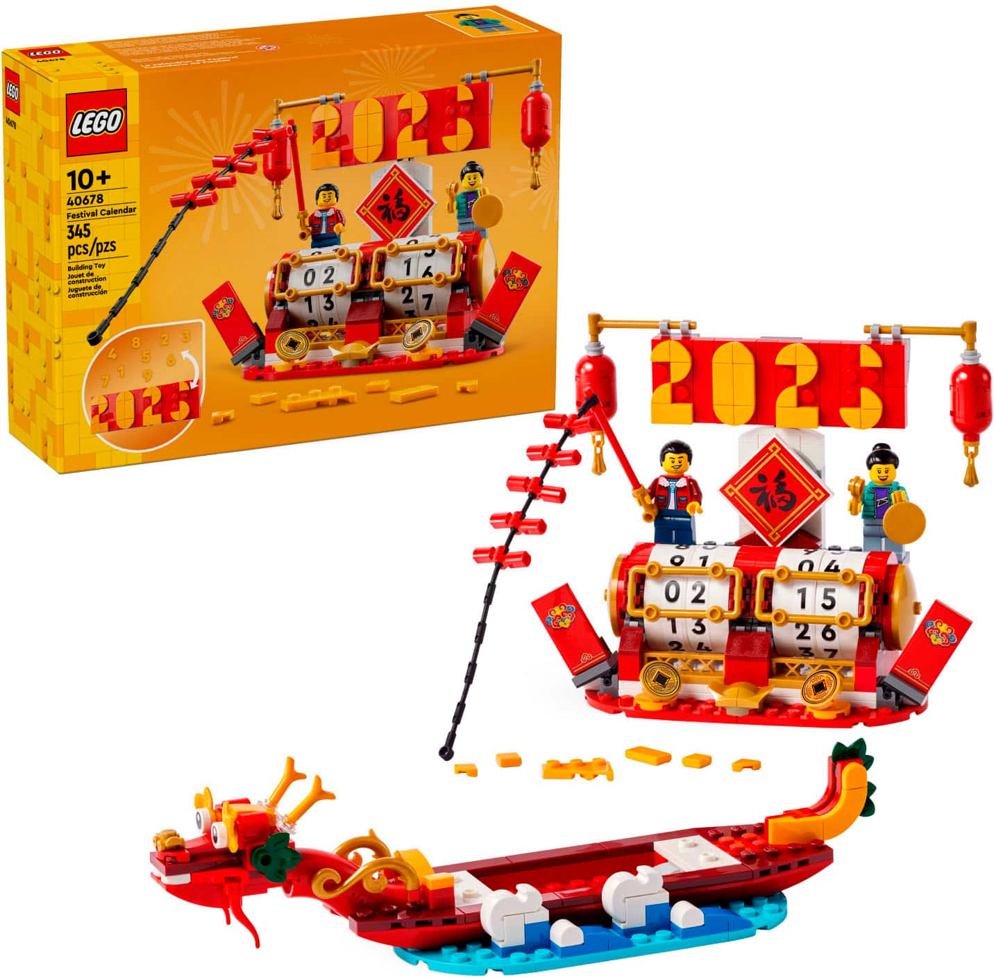 LEGO Festival Calendar Lunar New Year Building Toy 40678 6539533 Best Buy