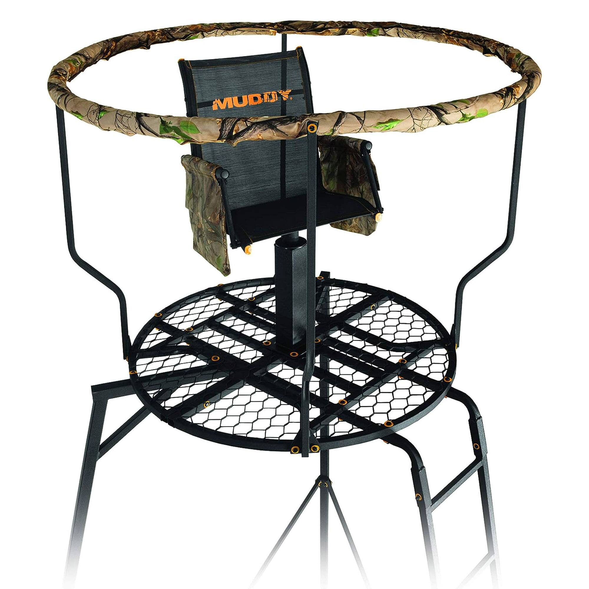 Alt View 6. Muddy - Muddy 16' Liberty Tripod Stand Hunting Gear with Flex Tek Seat Hunting Chair - Black.
