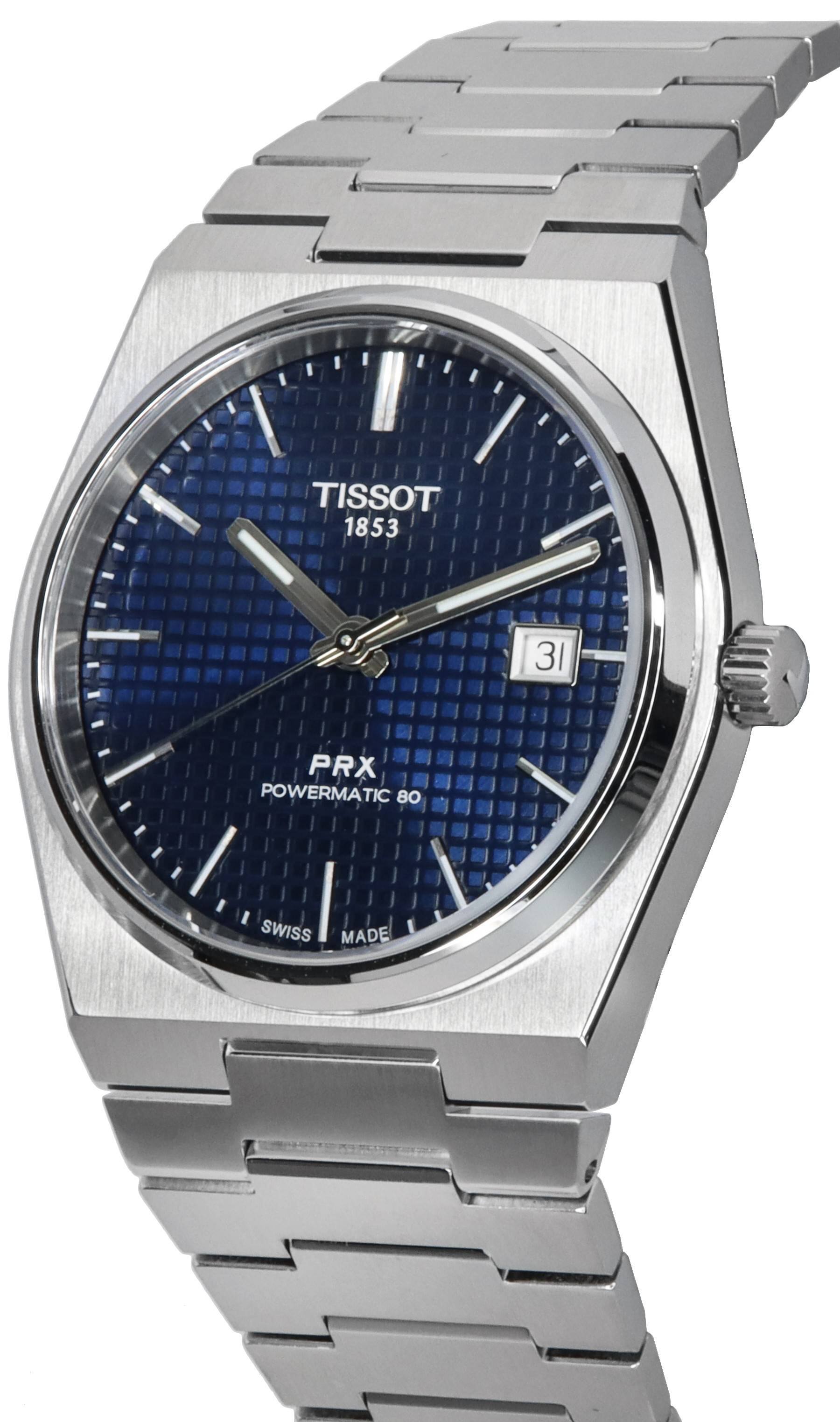 TISSOT 1853  
PRX POWERMATIC 80  
SWISS MADE