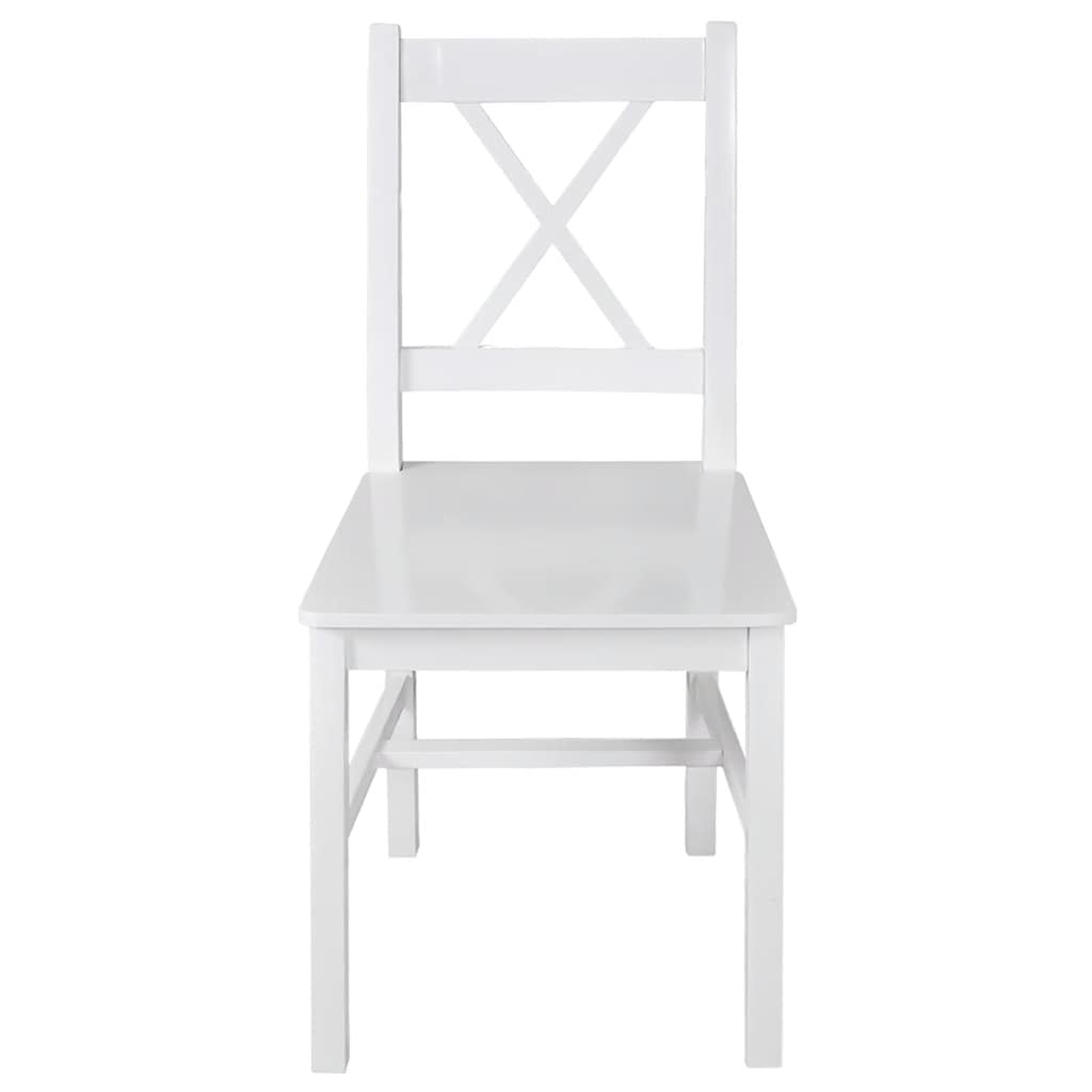 Alt View 2. Boyel Living - Indoor Rectangular Dining Chair Set of 4 White Pine wood Medium Ergonomic - White.