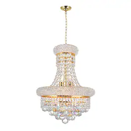 CWI Lighting - Empire 6 Light Chandelier With Finish - Gold