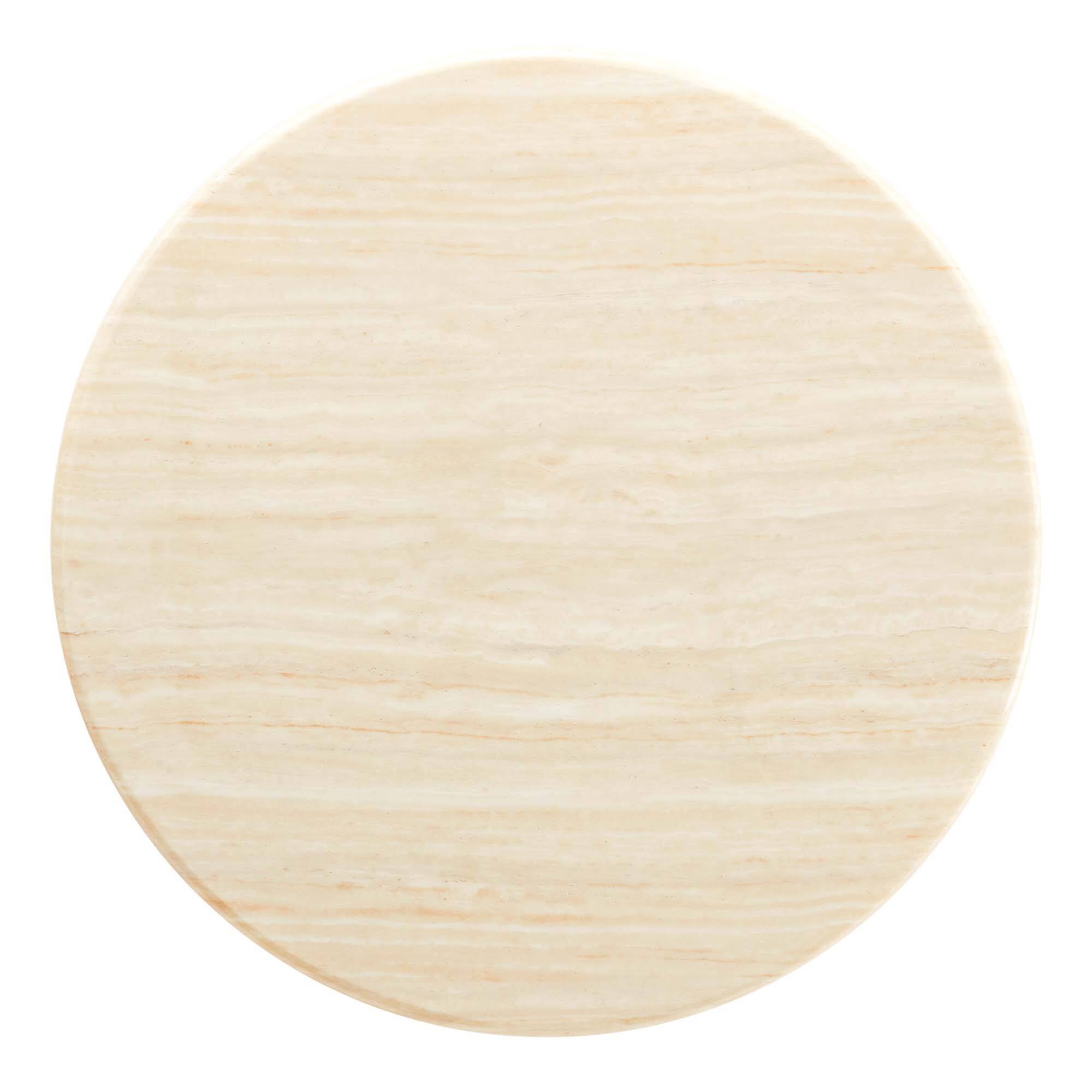 Alt View 4. Modway - Lippa Round 36" Dining Table - White Travertine.