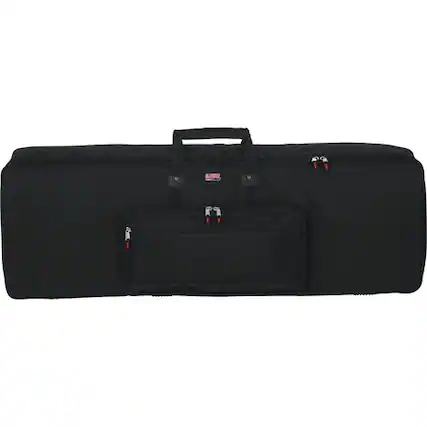 Front. Gator - Padded 88-Key Keyboard Gig Bag, Water-Resistant Heavy-Duty Nylon Exterior, Protective Foam Padding & Adjustable Straps - Black.