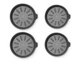 WeatherTech - CarCoasters | Removable Cup Holders Liners with Sidewall Protection – 4 Pack (2 Large & 2 Small)