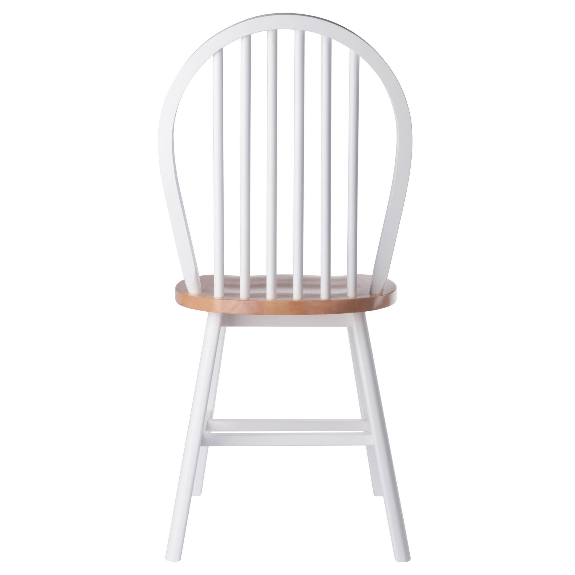 Alt View 4. Winsome Wood - Windsor 2-Pc Chair Set - Natural/White.