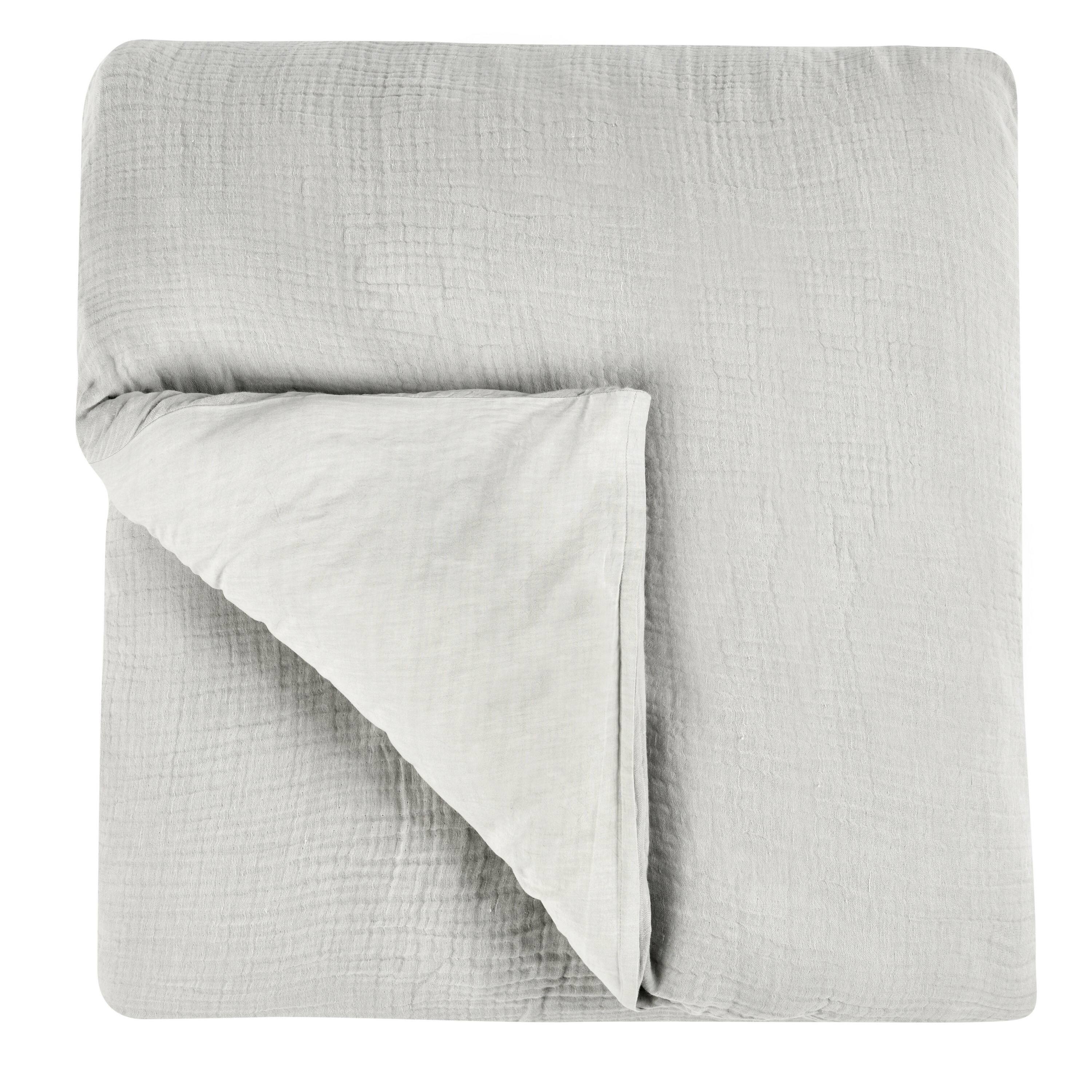 Front. Manhattan Lane - Irma King Size Premium Linen Duvet Cover, Pre Shrunk, Cozy  Cotton - Gray.
