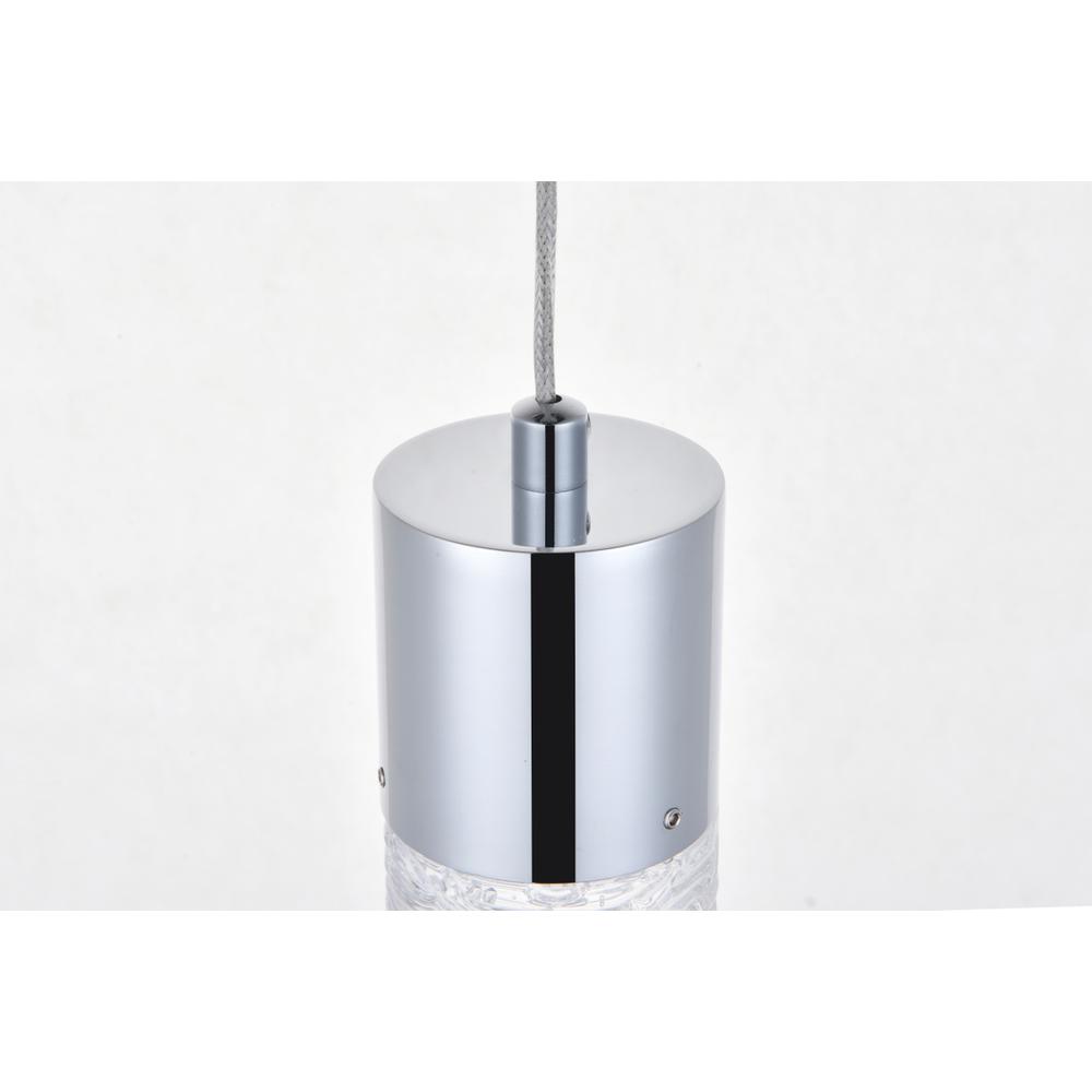 Alt View 9. Elegant Lighting - Constellation 3 light Chrome LED Pendant - Chrome.