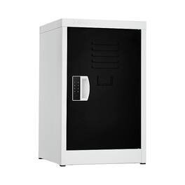 AdirOffice - Storage Locker 629-Series 24" H 1-Tier Steel Locker with Digital Lock - Black