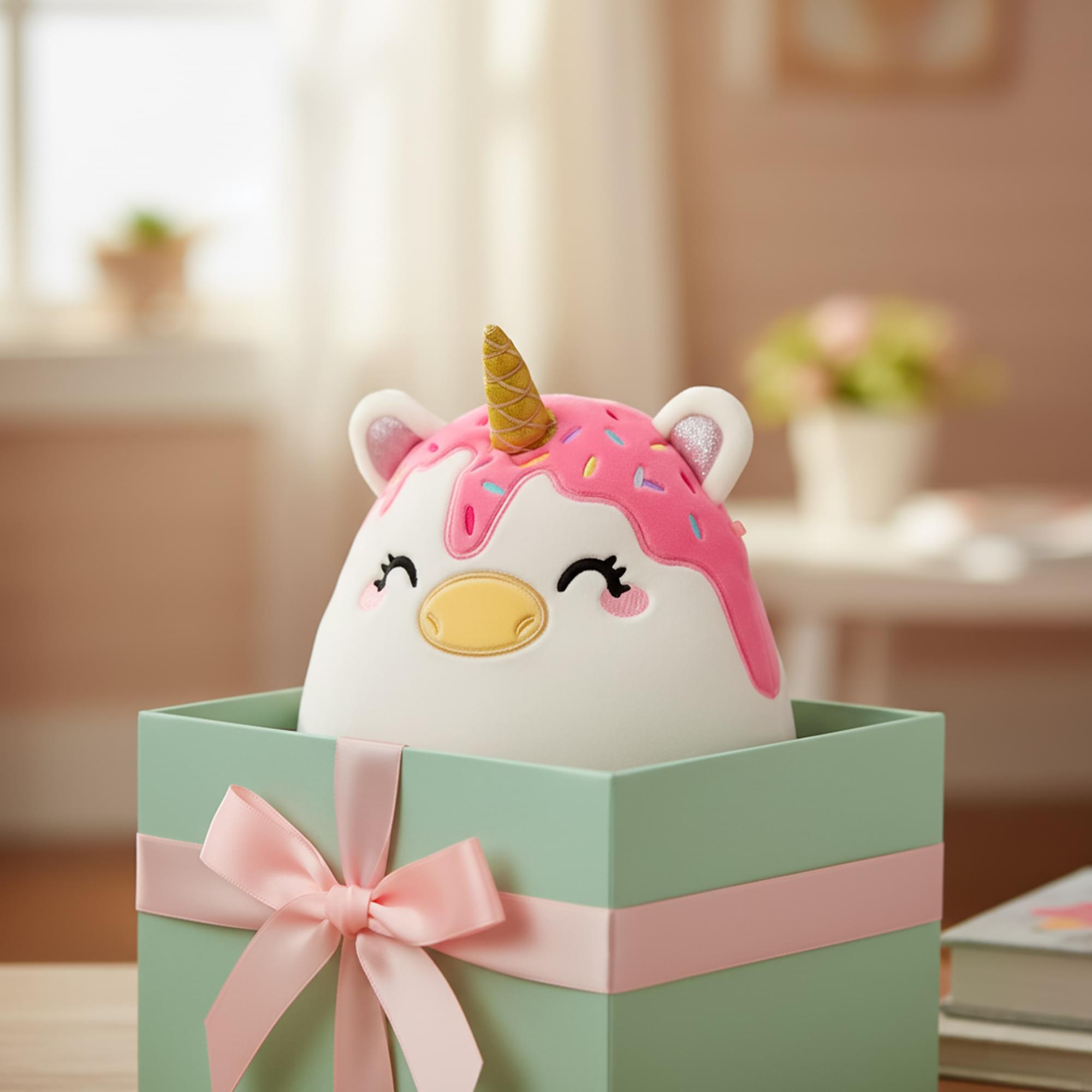 Alt View 4. Kellytoy - Squishmallows 8 Inch Plush | Dawna The Unicorn - White.