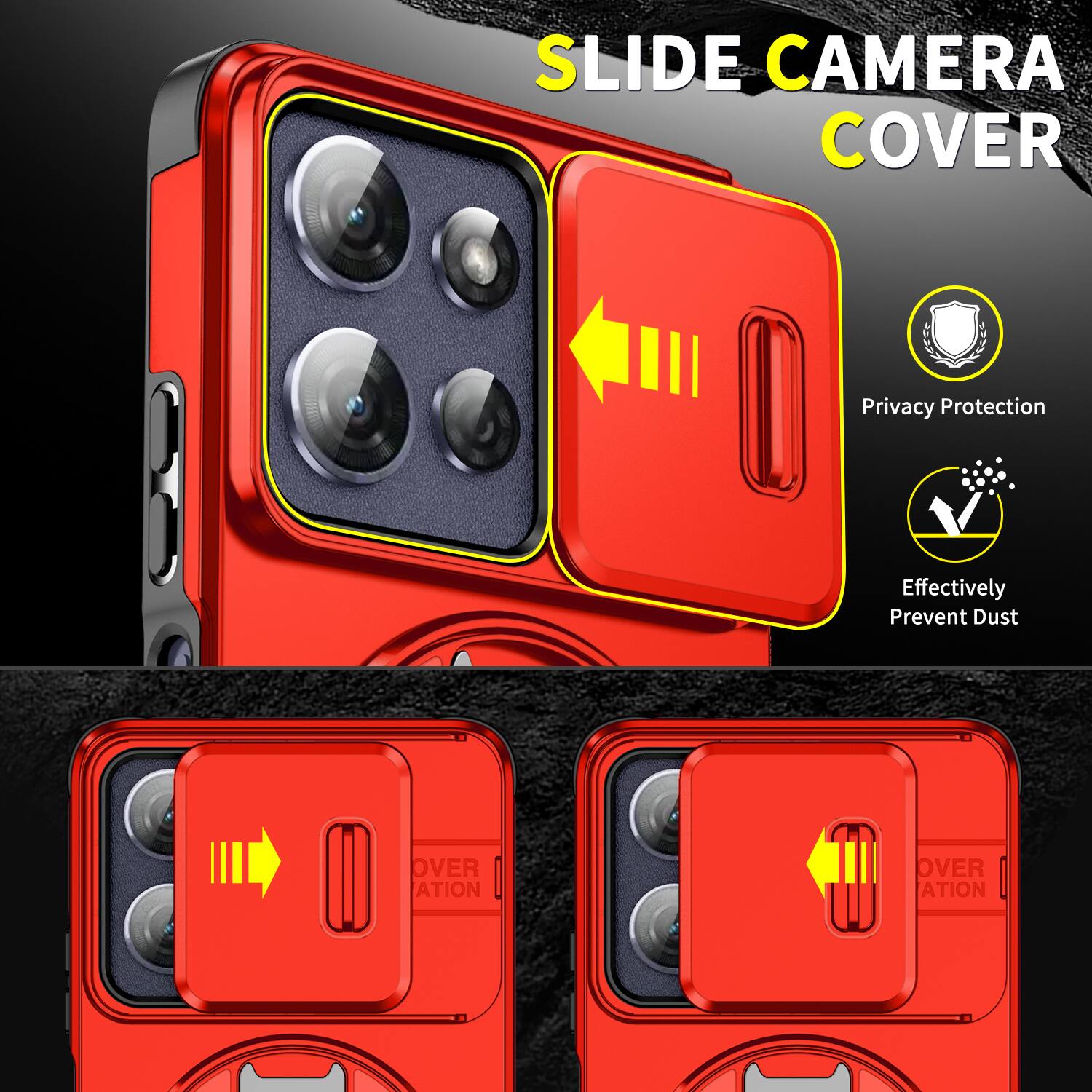 SLIDE CAMERA COVER

Privacy Protection
Effectively Prevent Dust