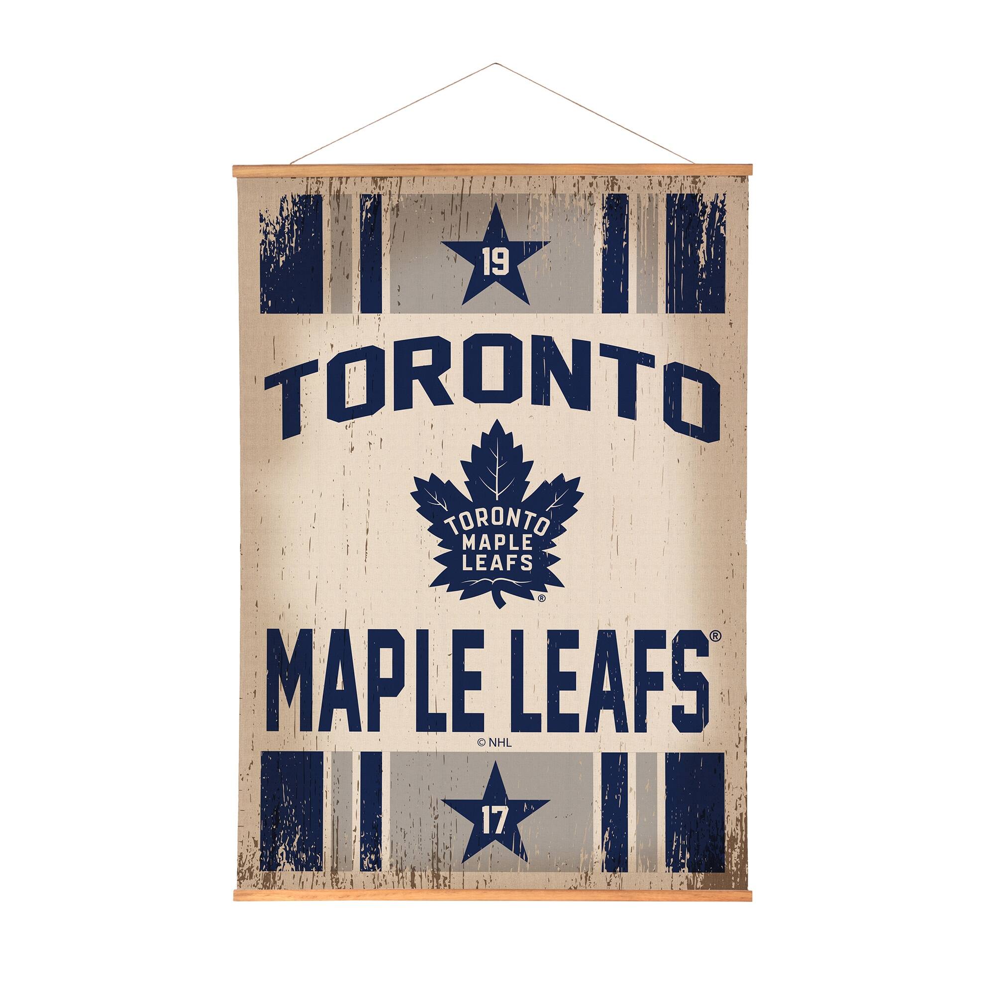 Toronto Maple Leafs 36" x 54" Large Canvas Wall Art Tapestry with Wood Frame