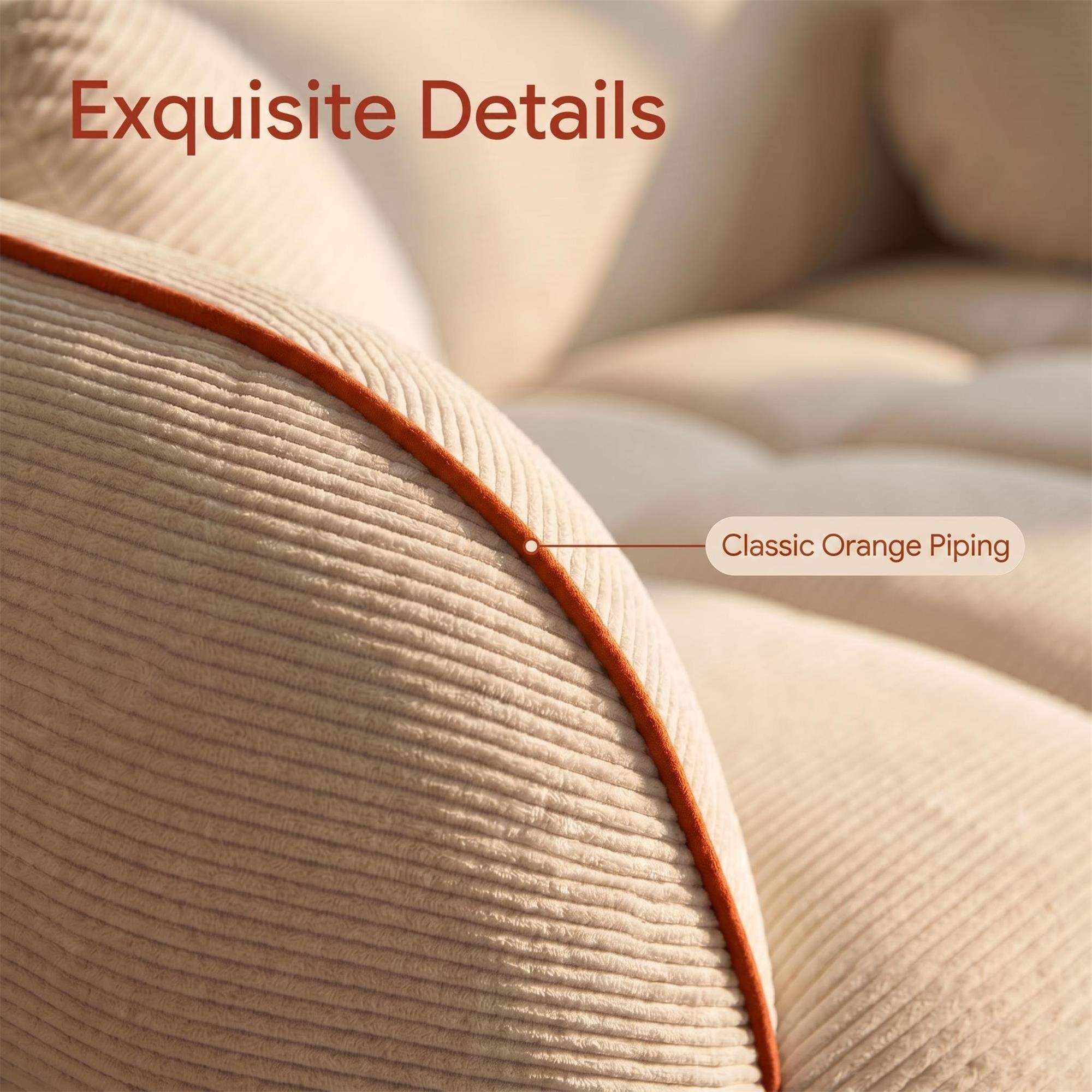 Exquisite Details

Classic Orange Piping