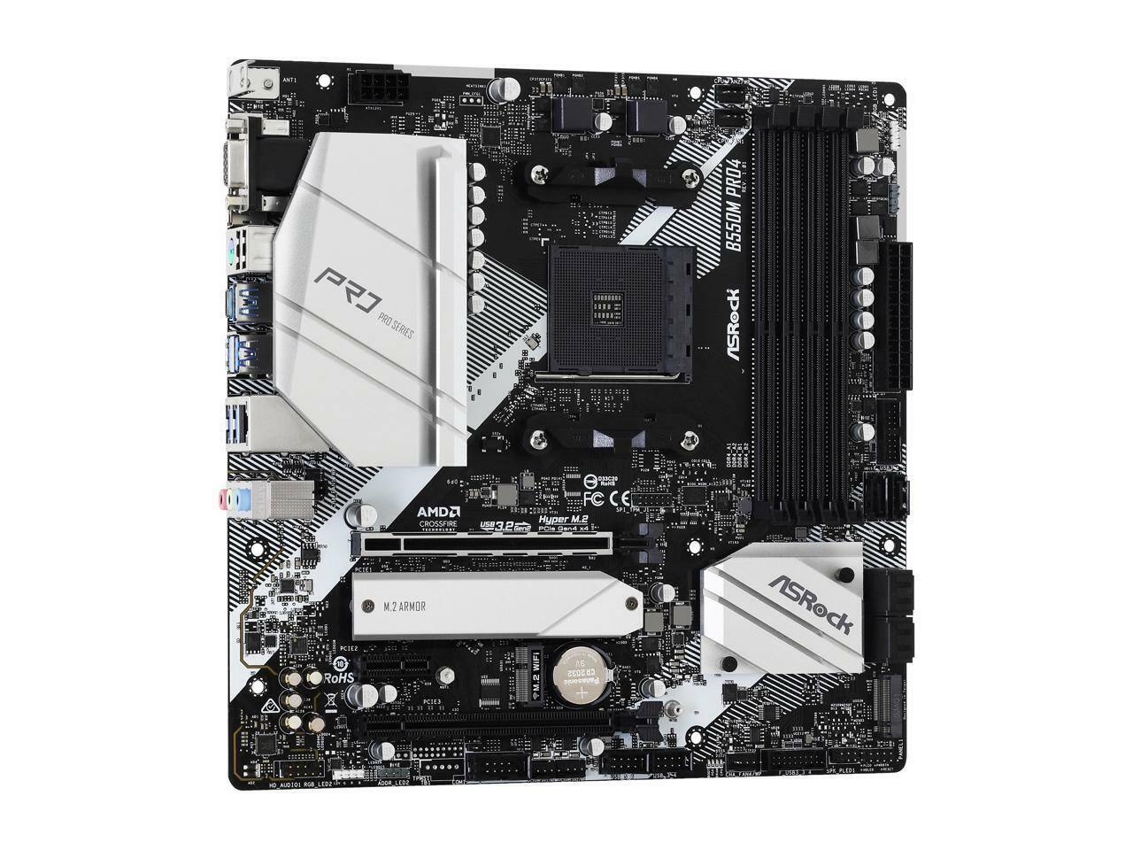 PRO SERIES  
B550M PRO4  
ASRock  
AMD  
Hyper M.2 CROSSFIRE  
M.2 ARMOR  
ASRock ARTE 88 LEDS