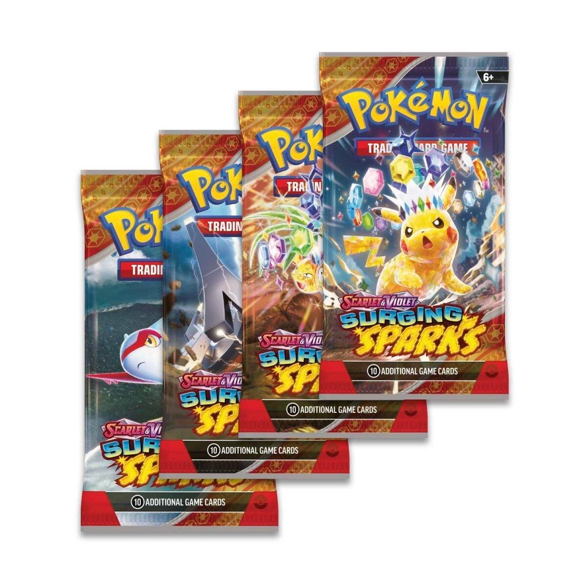 6+ Pokémon Trading Card Game Scarlet & Violet Surging Sparks 10 Additional Game Cards