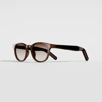 Front. VONDER - BASEL AI Smart Glasses that Translate, Call & Remember, 16h+ Battery, Premium Audio, Privacy-First Gradient Brown Lenses - Whiskey.