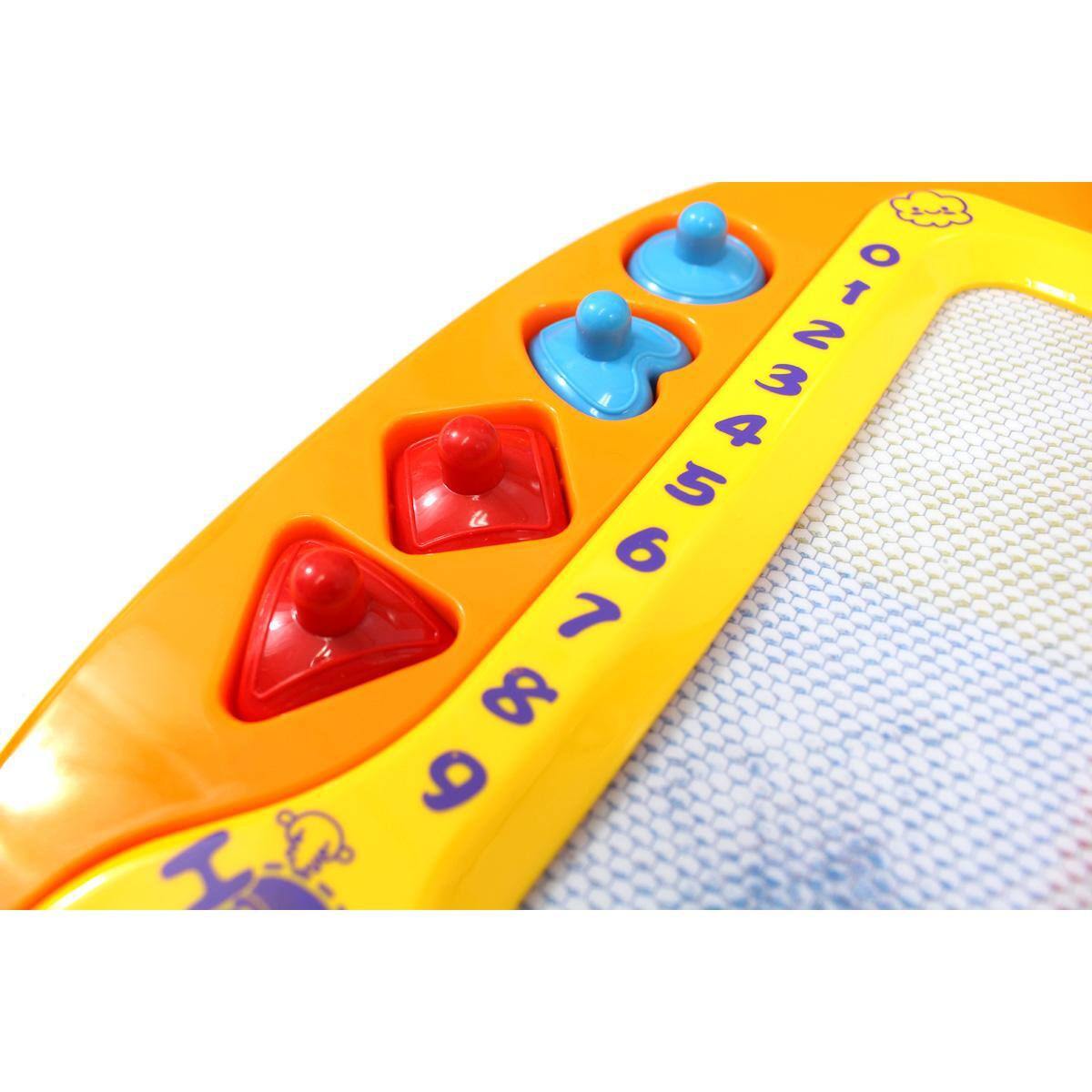 Alt View 1. JuzToys - Kids Magna Doodle Board Writing Tablet – Erasable Magnetic Drawing Board Educational Toy, Colorful Sketch Board Travel - Orange.