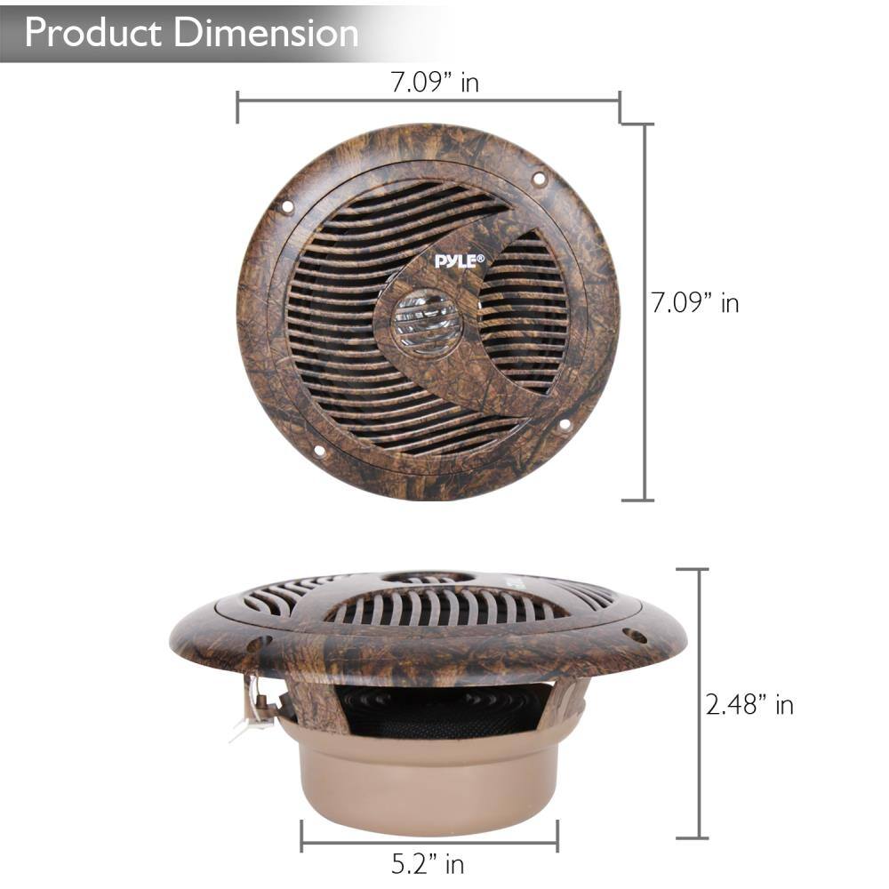 Product Dimension

- Diameter: 7.09" in
- Height: 2.48" in
- Base Diameter: 5.2" in