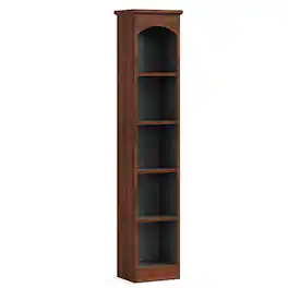 Kadyn - Bookshelf Bookcase,71" Narrow Bookcase, 5-Tier Cube Display Rack with Storage - Walnut & Black