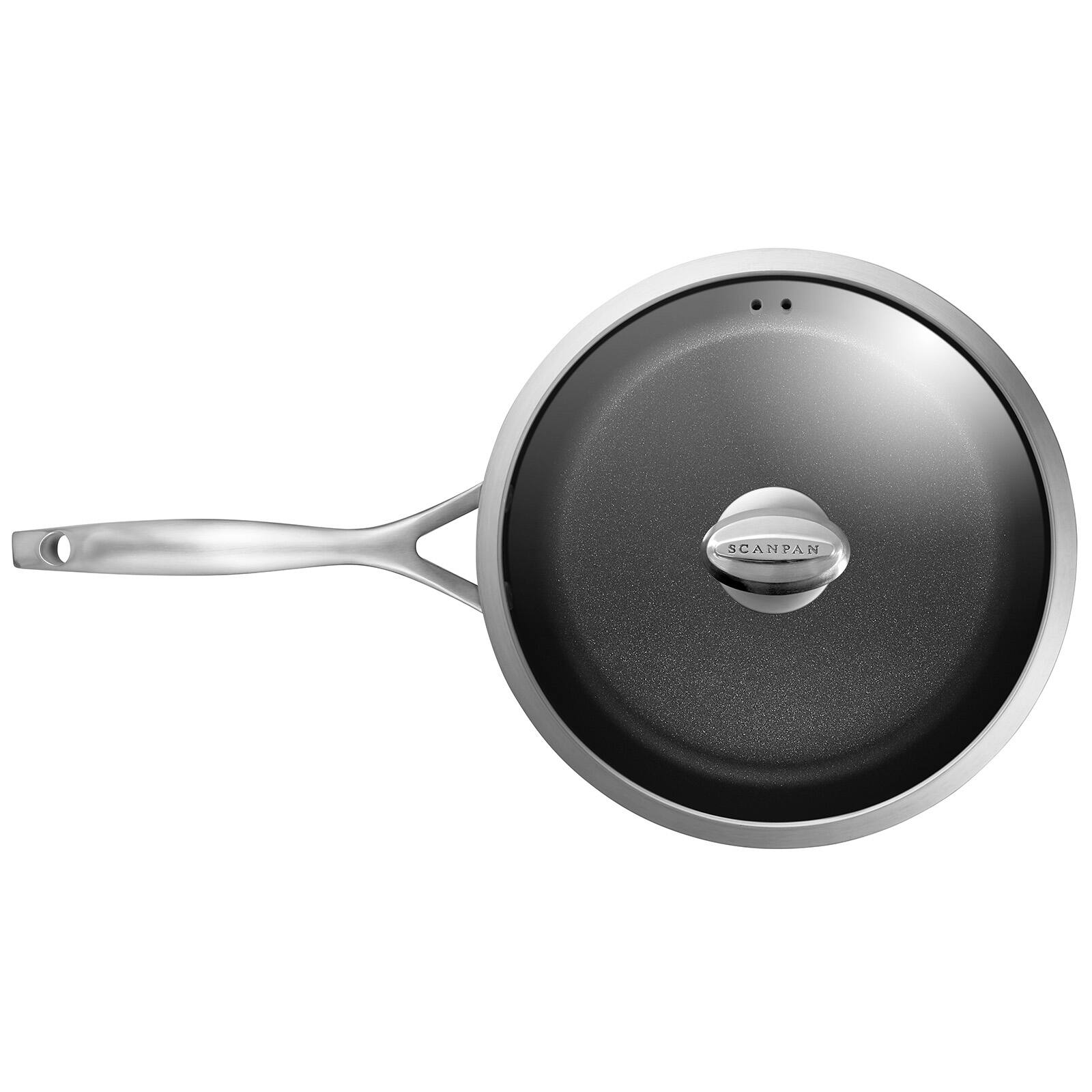 Alt View 1. Scanpan - CS+ 3-Quart Covered Saute Pan, Stainless Steel Nonstick, Induction Ready - Silver.