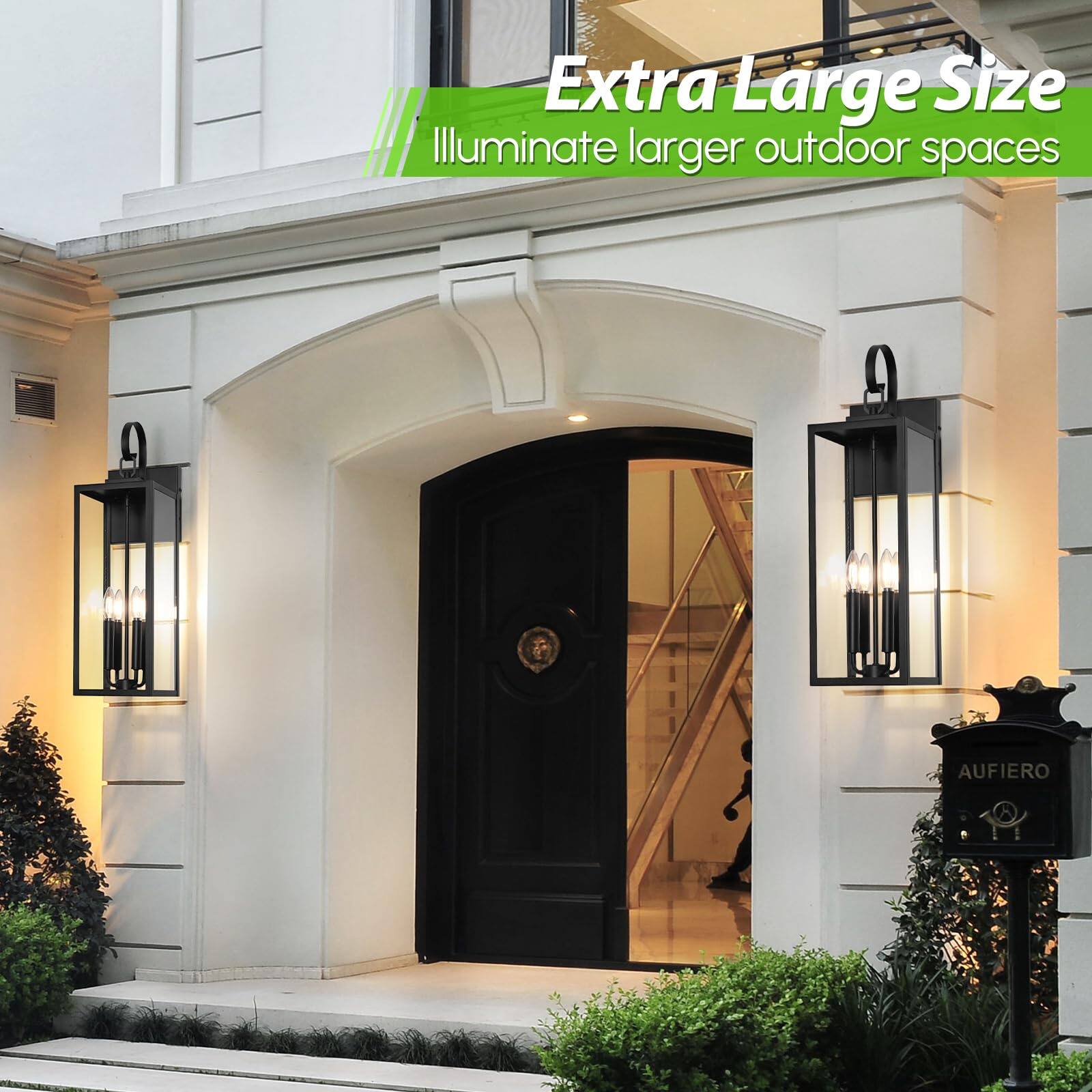 Extra Large Size  
Illuminate larger outdoor spaces