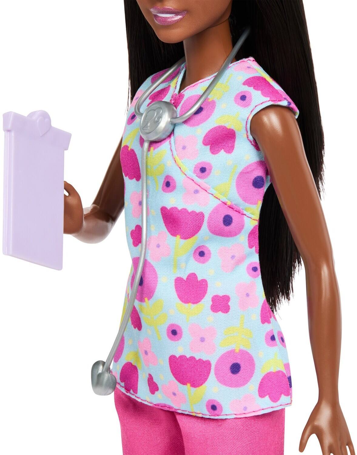 Alt View 3. Mattel - Barbie Careers Baby Doctor Playset With 3 Dolls, Black   - COLLECTIBLES - Multicolor.
