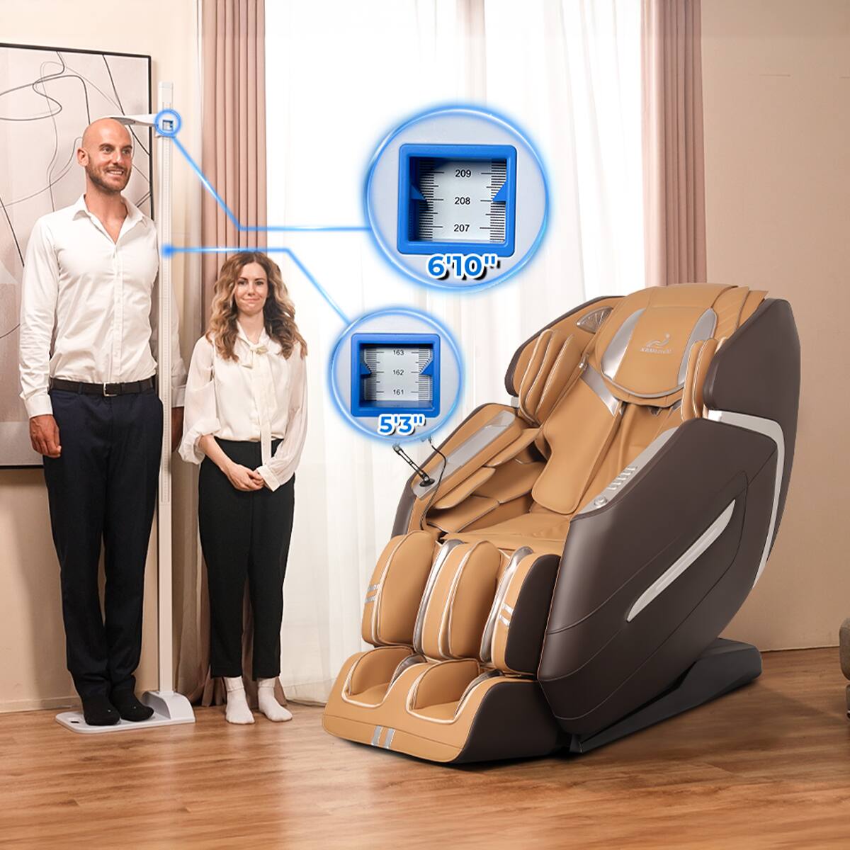 MassaMax Mega A580 the largest massage chair in the world (Fits