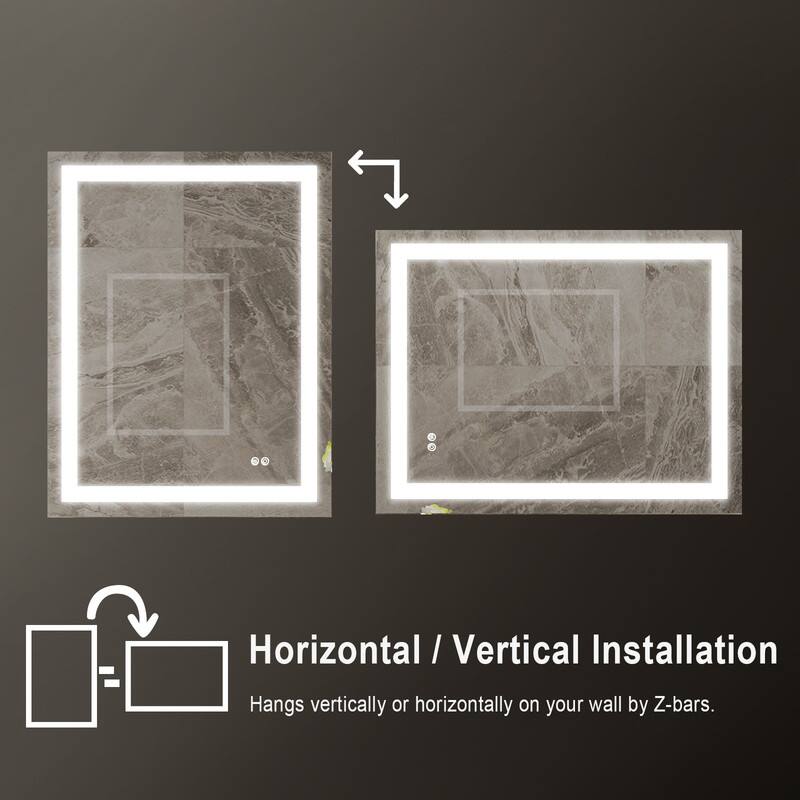 Horizontal / Vertical Installation  
Hangs vertically or horizontally on your wall by Z-bars.