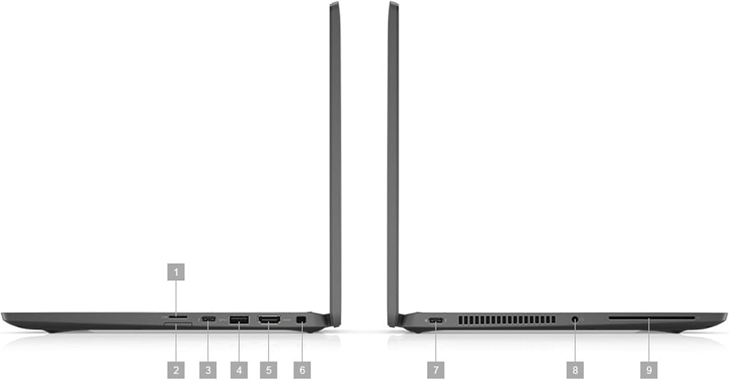 Angle. Dell - Dell Latitude 5420 Laptop 14" TP,  Intel Core i5-1135G7 up to 4.2GHz, 16GB DDR4 RAM, 512GB SSD, Win11 Pro - Silver.
