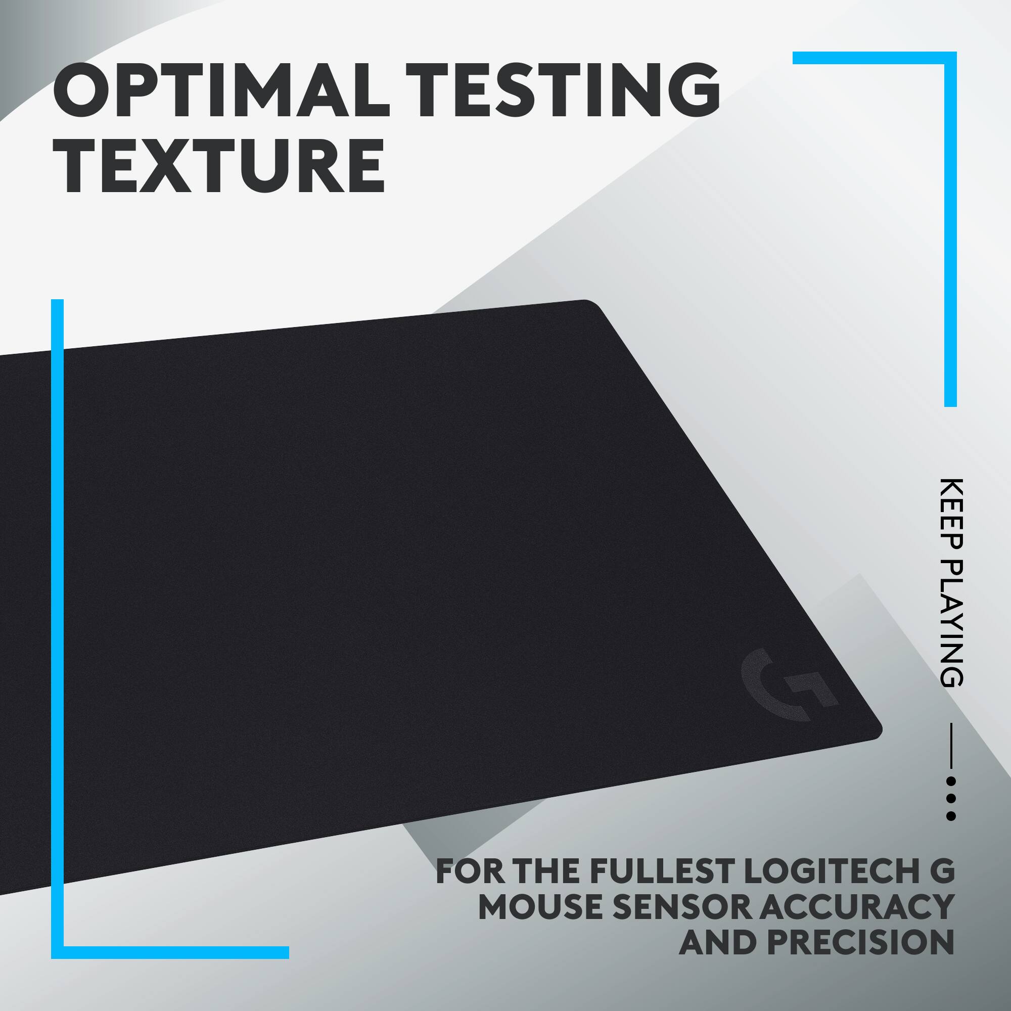 Optimal Testing Texture: Keep Playing for the Fullest Logitech G Mouse Sensor Accuracy and Precision.