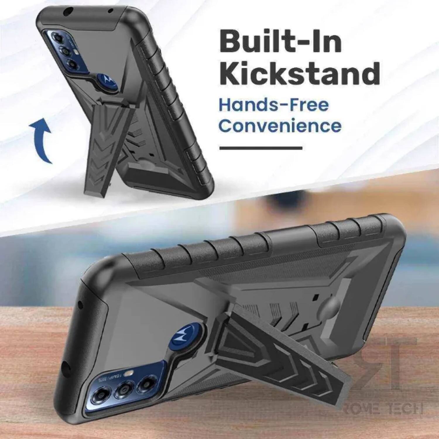 Built-In Kickstand  
Hands-Free Convenience