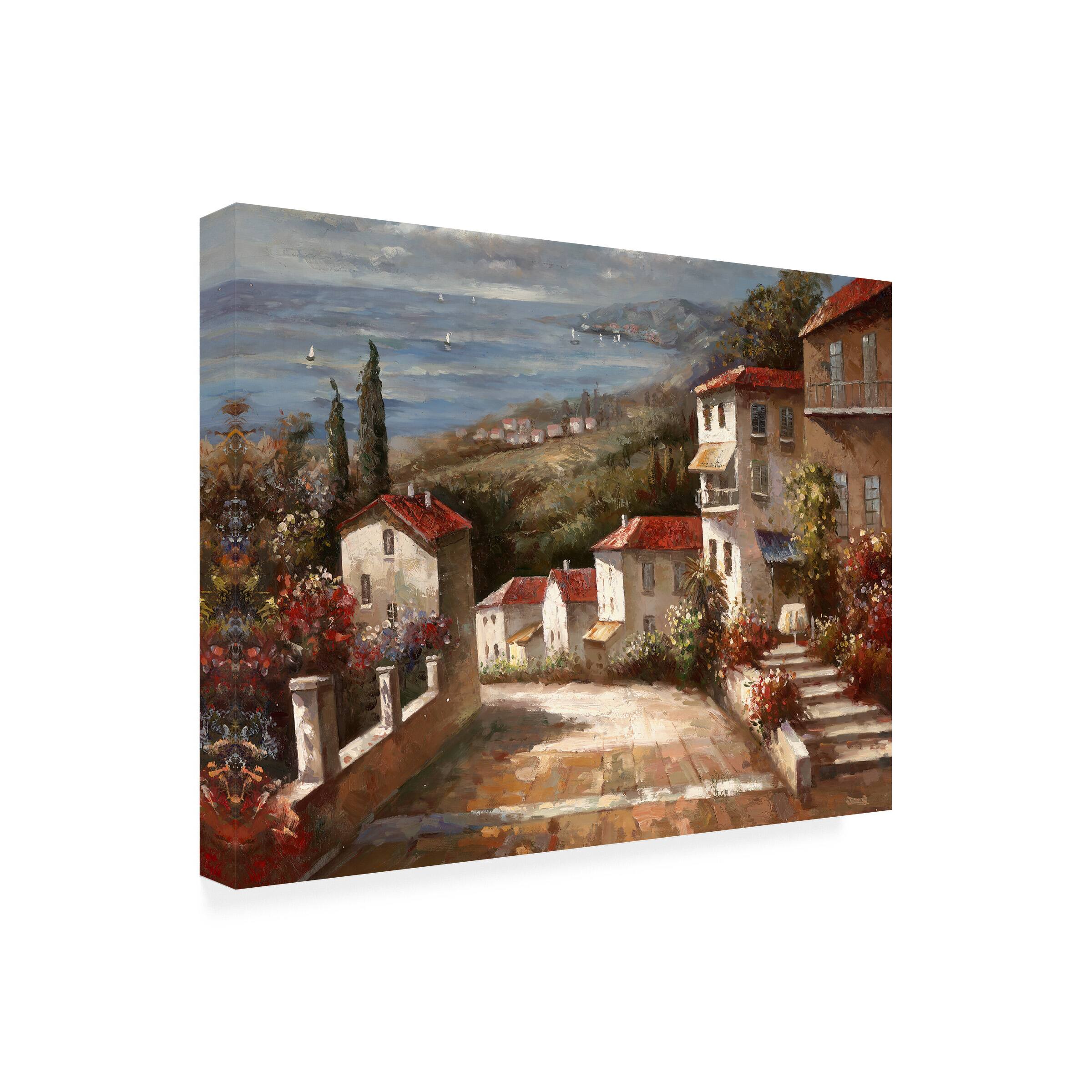 Front. Trademark Fine Art - Joval Home in Tuscany Canvas Art - Multicolor.