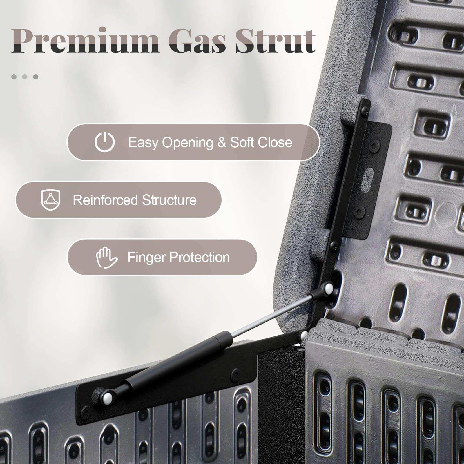 Premium Gas Strut

- Easy Opening & Soft Close
- Reinforced Structure
- Finger Protection