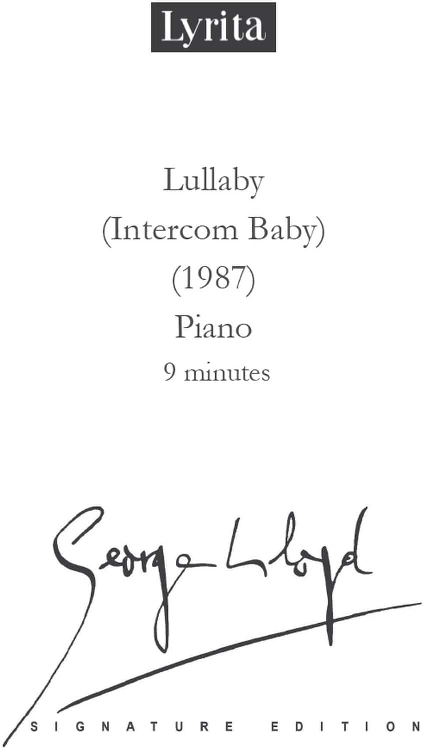 PopMarket - Lloyd: Lullaby (Intercom Baby) for Solo Piano - Multicolor price history on PriceWatchPro