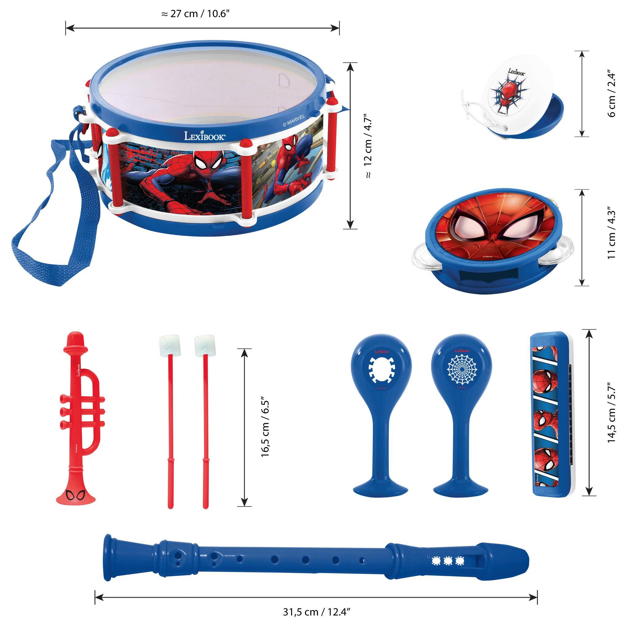 - 27 cm / 10.6" / LEXIBOOK 6.5" 16.5 cm / 6.5" 16.5 cm
- MARHEL 4.7" 12 cm / 4.7" 12 cm
- Ldera lebone 798/9 2.4" 6 cm / 2.4" 4.3" 1 cm / 4.3" cm
- 11 5.7" / 14.5 cm / 5.7" 14.5 cm
- 31.5 cm / 12.4"