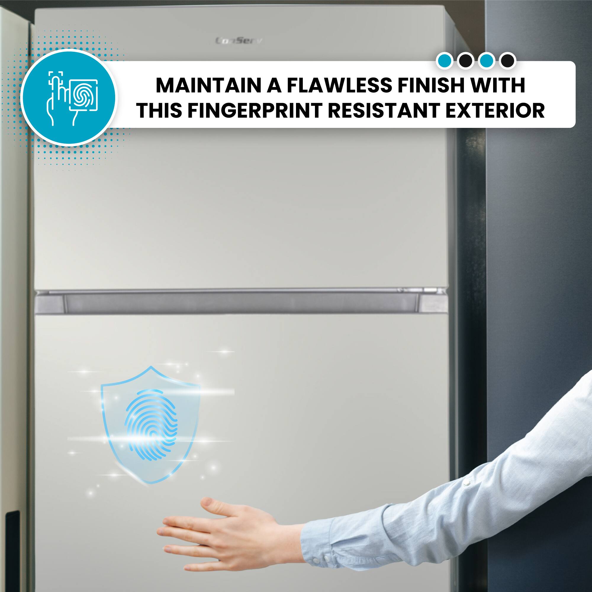 MAINTAIN A FLAWLESS FINISH WITH THIS FINGERPRINT RESISTANT EXTERIOR