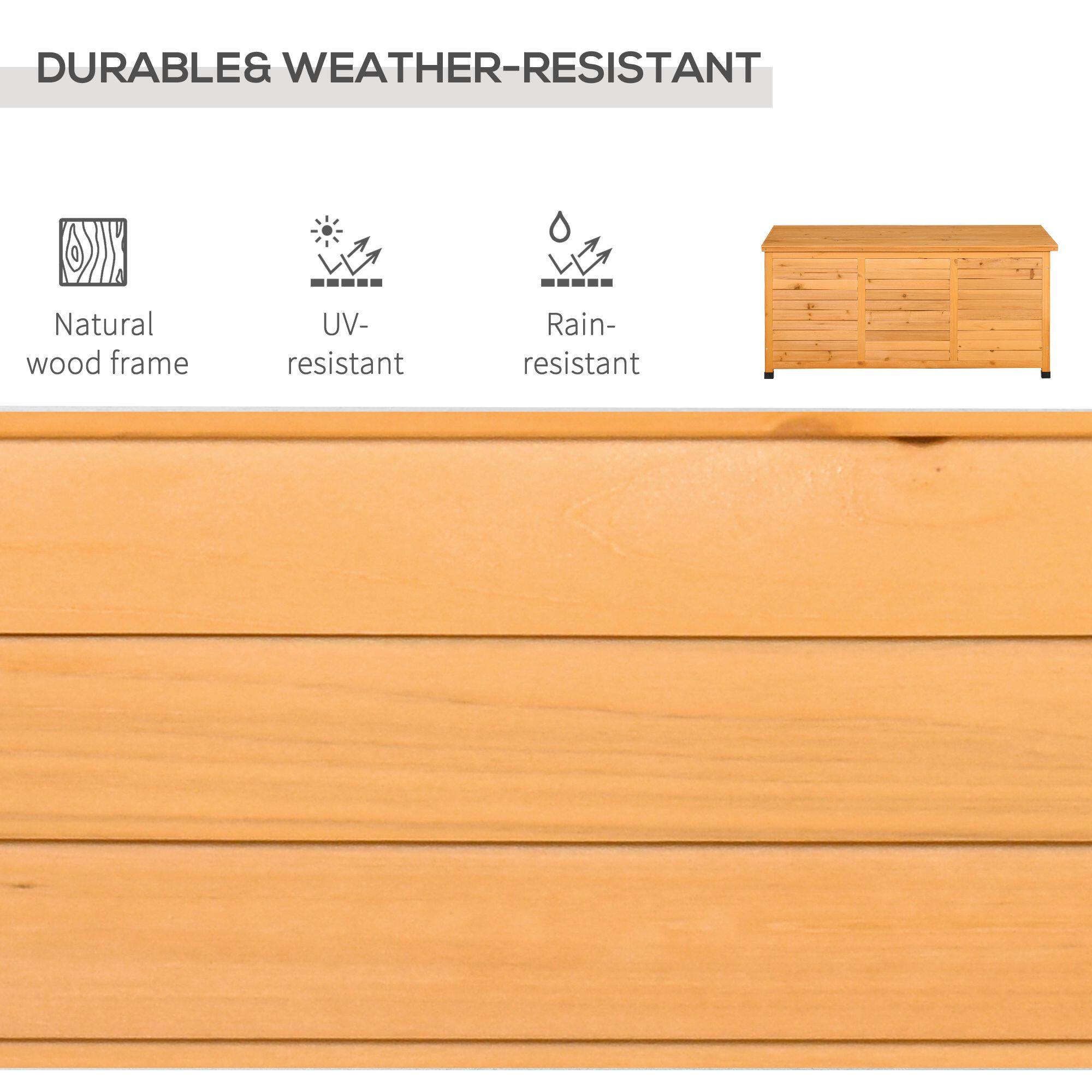 DURABLE & WEATHER-RESISTANT

Natural wood frame
UV-resistant
Rain-resistant