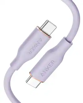 Anker - USB C Cable, Type C Flow Cord(3ft) - Mauve