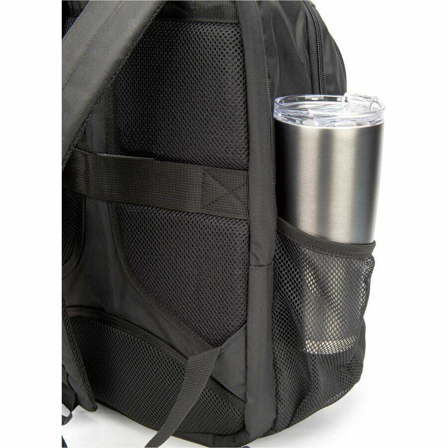 Alt View 3. Rocstor - Rocstor MetroPro Rugged Carrying Case (Backpack) for 13" to 17" Apple, HP, Lenovo, Microsoft, Dell Notebook - Black - Black.