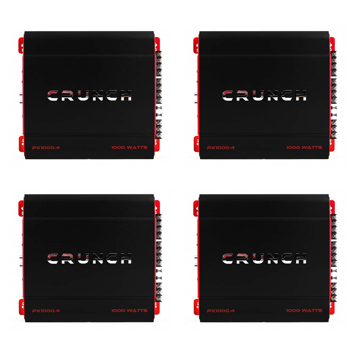 Crunch - 4 Channel 1000 Watt Amp A/B Class Car Stereo Amplifier PX-1000.4 (4 Pack)