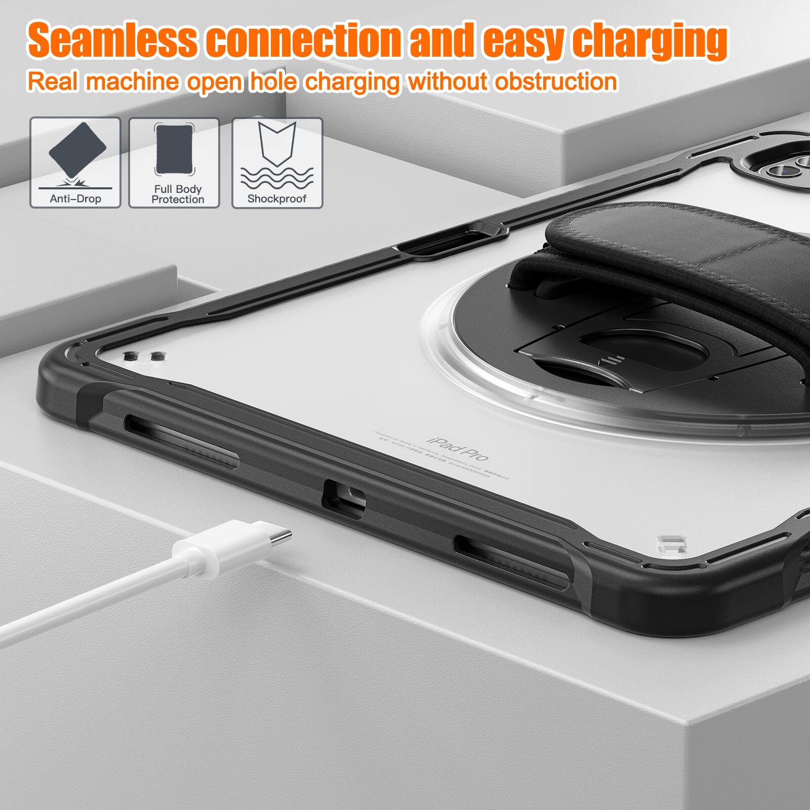 Seamless connection and easy charging  
Real machine open hole charging without obstruction  
Anti-Drop  
Full Body Protection  
Shockproof